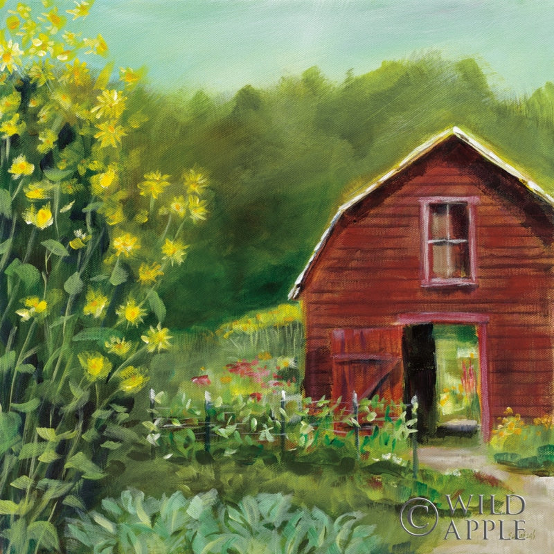 Reproduction of Kelly Way Barn by Sue Schlabach - Wall Decor Art