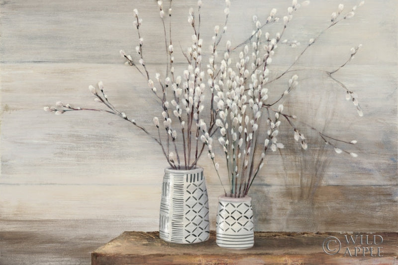 Reproduction of Pussy Willow Still Life with Designs by Julia Purinton - Wall Decor Art
