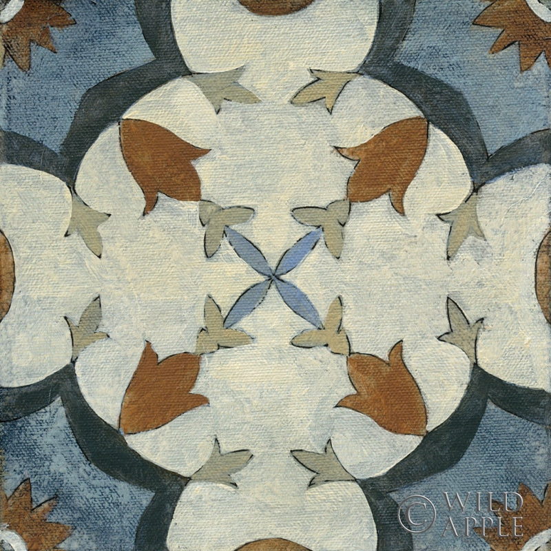 Reproduction of Old World Tile V by Silvia Vassileva - Wall Decor Art