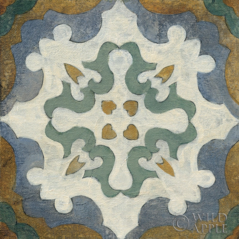 Reproduction of Old World Tile VI by Silvia Vassileva - Wall Decor Art