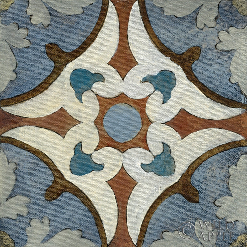 Reproduction of Old World Tile VII by Silvia Vassileva - Wall Decor Art