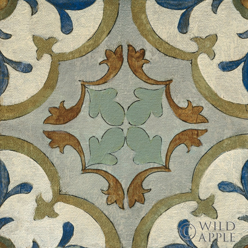 Reproduction of Old World Tile VIII by Silvia Vassileva - Wall Decor Art