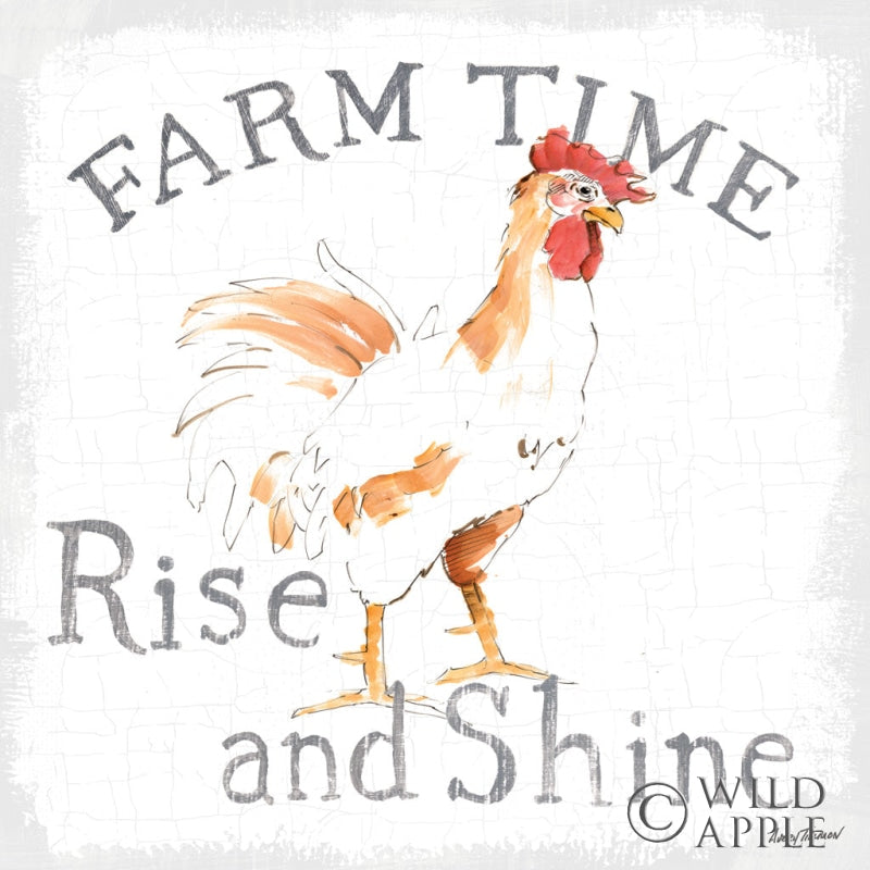 Reproduction of Farm Time enamel by Avery Tillmon - Wall Decor Art