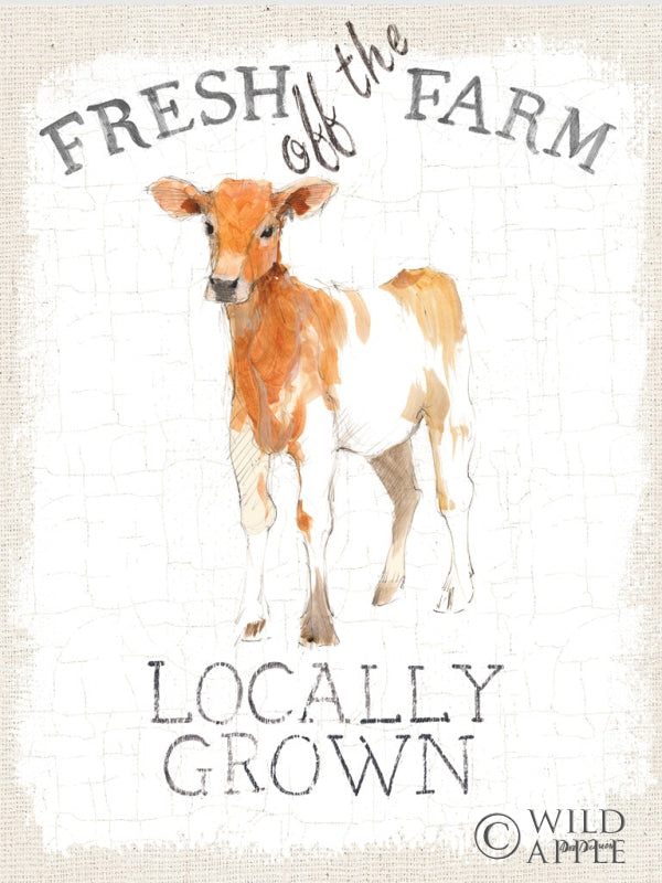 Reproduction of Fresh off the Farm burlap by Avery Tillmon - Wall Decor Art