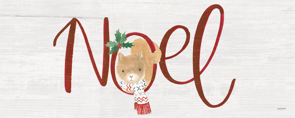 Reproduction of Christmas Critter Noel by Jenaya Jackson - Wall Decor Art