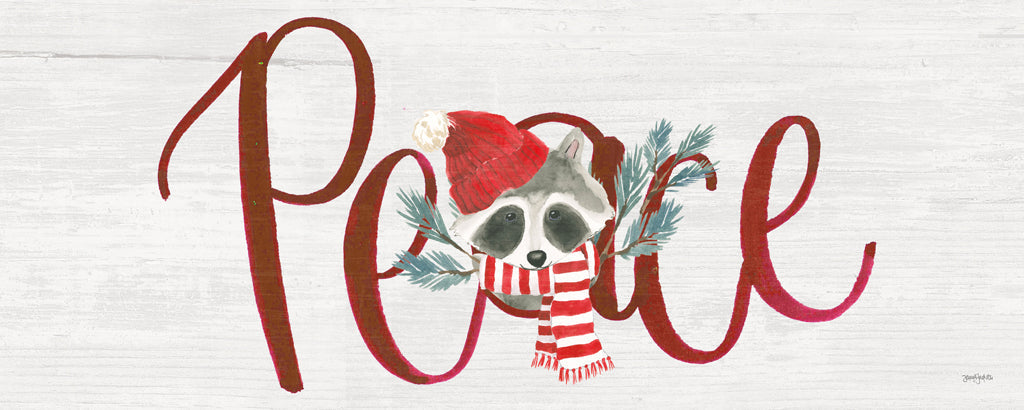 Reproduction of Christmas Critter Peace by Jenaya Jackson - Wall Decor Art