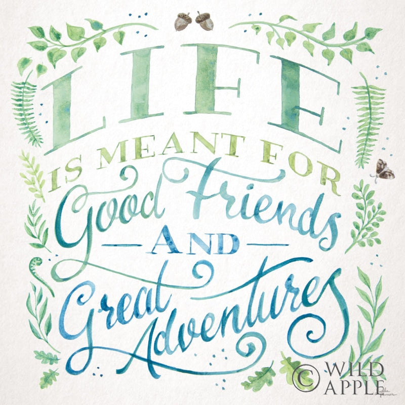 Reproduction of Good Friends and Great Adventures I by Janelle Penner - Wall Decor Art