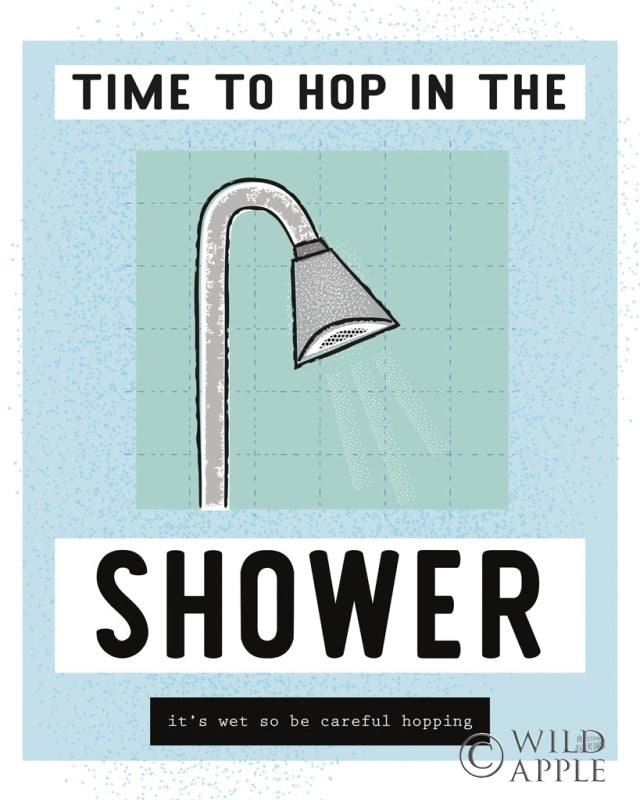 Reproduction of Shower Hopping by Melissa Averinos - Wall Decor Art