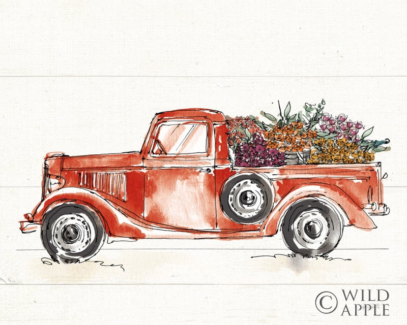 Reproduction of Modern Farmhouse VIII Red No Words by Anne Tavoletti - Wall Decor Art