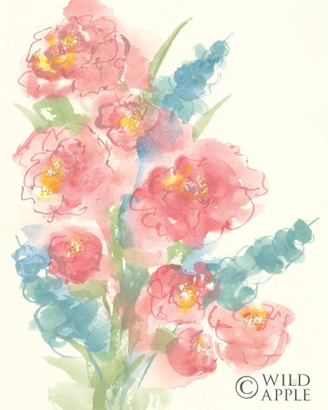 Reproduction of Peony Bouquet II Crop by Chris Paschke - Wall Decor Art