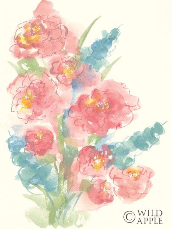 Reproduction of Peony Bouquet II by Chris Paschke - Wall Decor Art