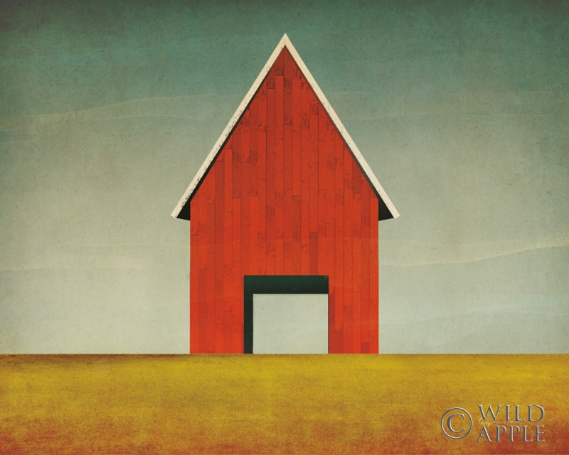 Reproduction of Red Barn Summer by Ryan Fowler - Wall Decor Art