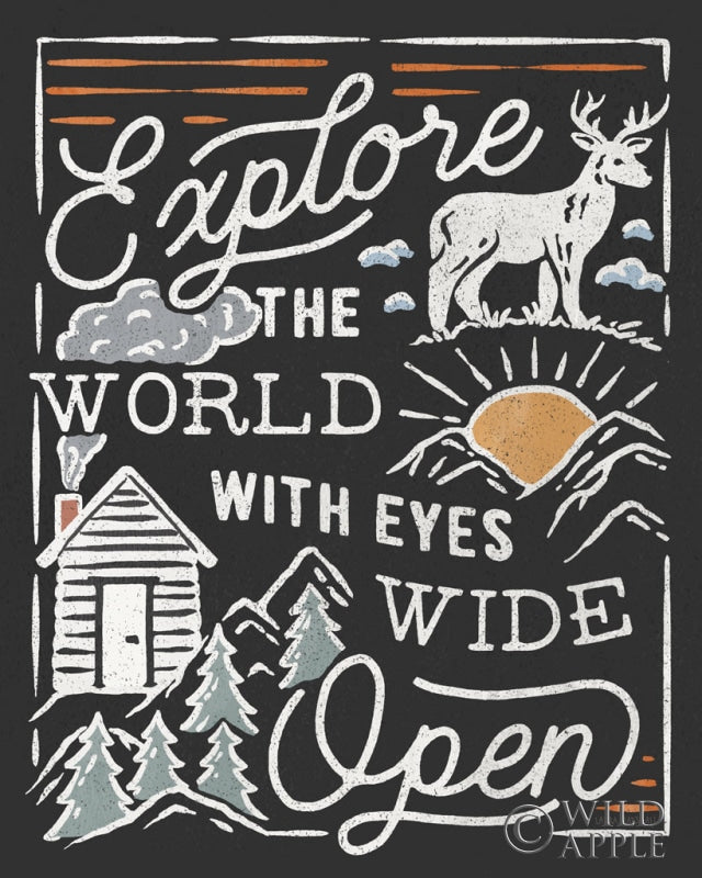 Reproduction of Adventurous IV Black by Laura Marshall - Wall Decor Art