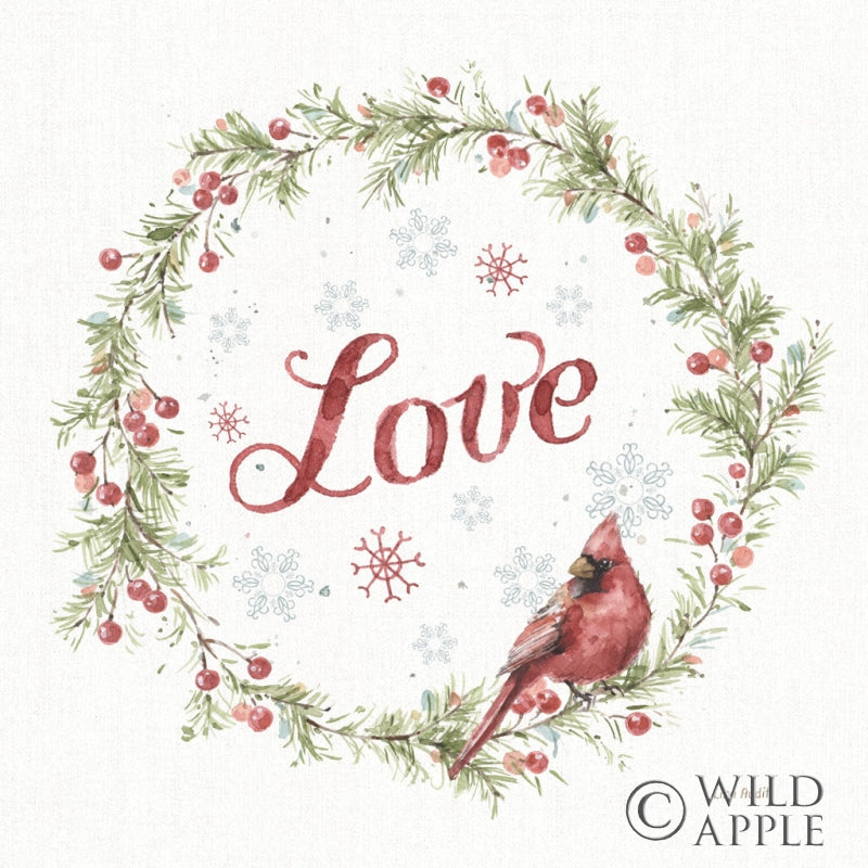 Reproduction of A Christmas Weekend VII Love by Lisa Audit - Wall Decor Art