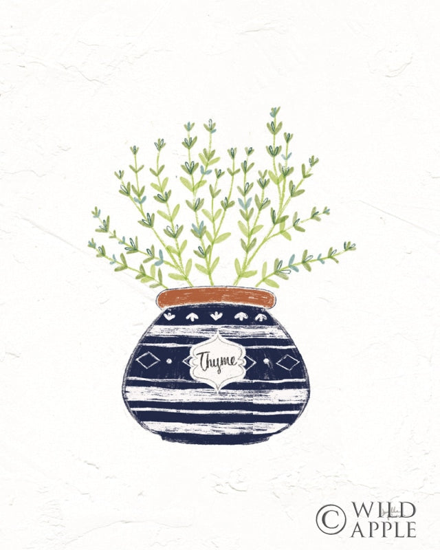 Reproduction of Fine Herbs VI Navy Crop by Janelle Penner - Wall Decor Art