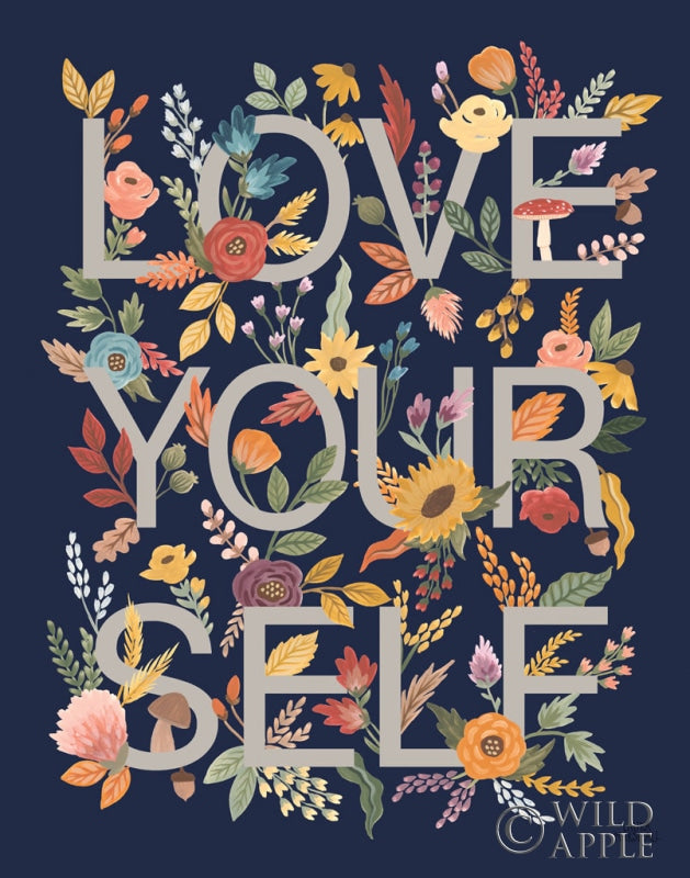 Reproduction of Harvest Garden IV Navy by Laura Marshall - Wall Decor Art