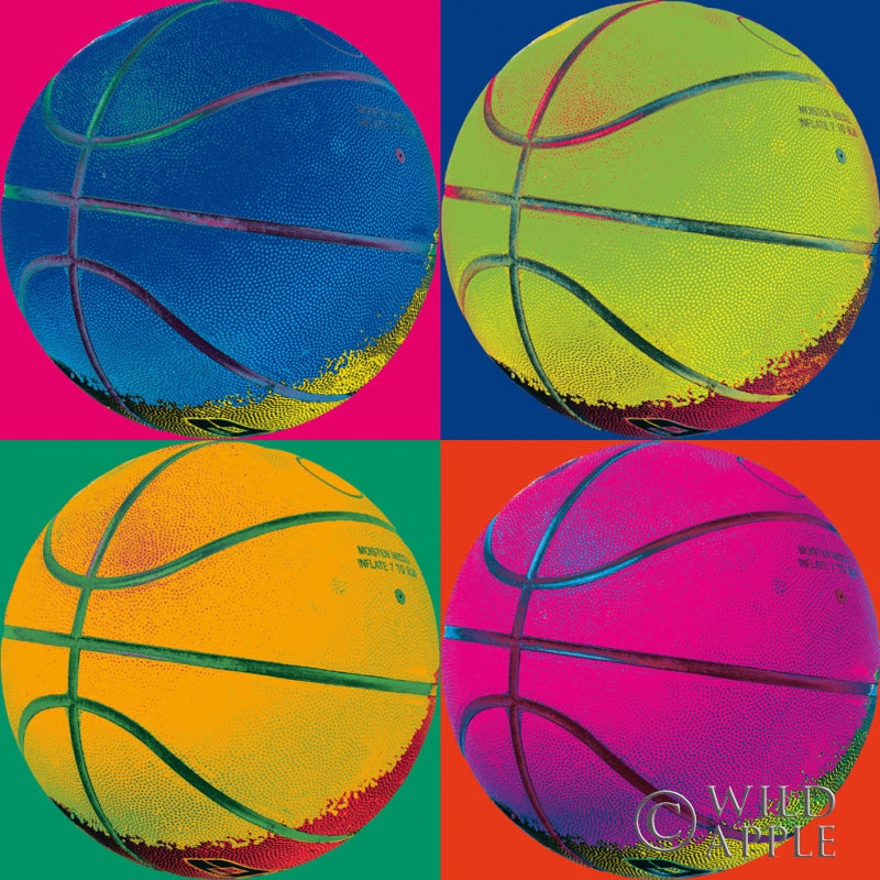 Reproduction of Ball Four Basketball by Wild Apple Portfolio - Wall Decor Art