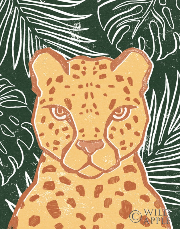 Reproduction of Jungle II Green by Moira Hershey - Wall Decor Art