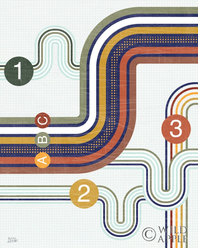 Reproduction of Retro Subway I by Melissa Averinos - Wall Decor Art