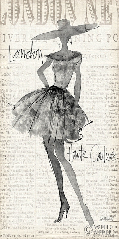 Reproduction of Fashion Sketchbook II Panel by Anne Tavoletti - Wall Decor Art