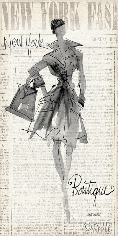 Reproduction of Fashion Sketchbook III Panel by Anne Tavoletti - Wall Decor Art