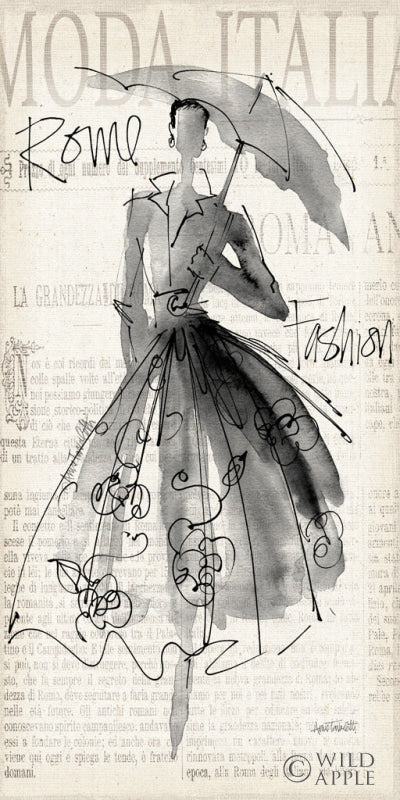 Reproduction of Fashion Sketchbook IV Panel by Anne Tavoletti - Wall Decor Art