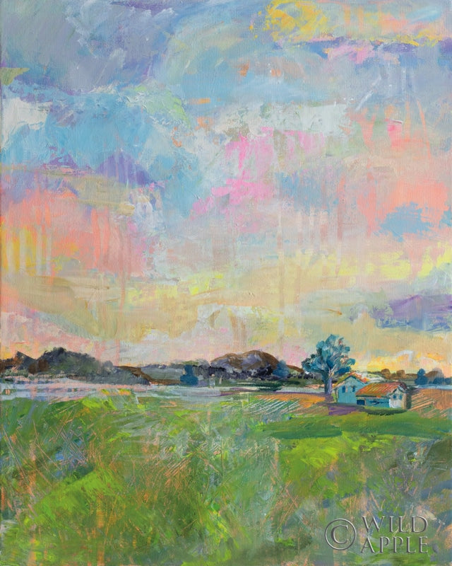 Reproduction of The Farmhouse by Jeanette Vertentes - Wall Decor Art