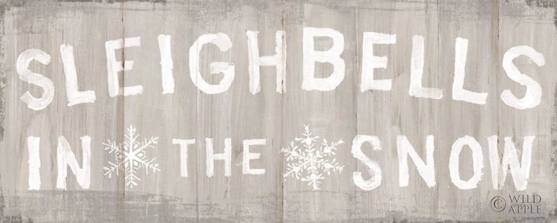 Reproduction of Woodland Holidays Sign II Warm Gray by Danhui Nai - Wall Decor Art