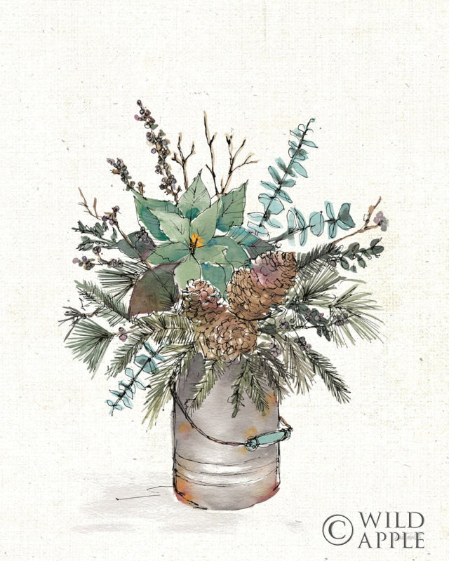 Reproduction of Seasonal Charm Greenery II by Anne Tavoletti - Wall Decor Art