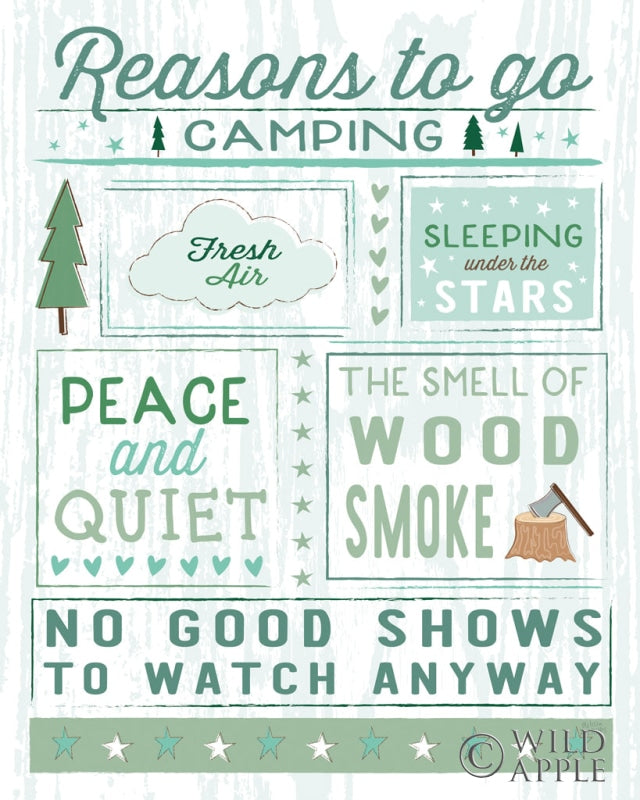 Reproduction of Comfy Camping II by Melissa Averinos - Wall Decor Art