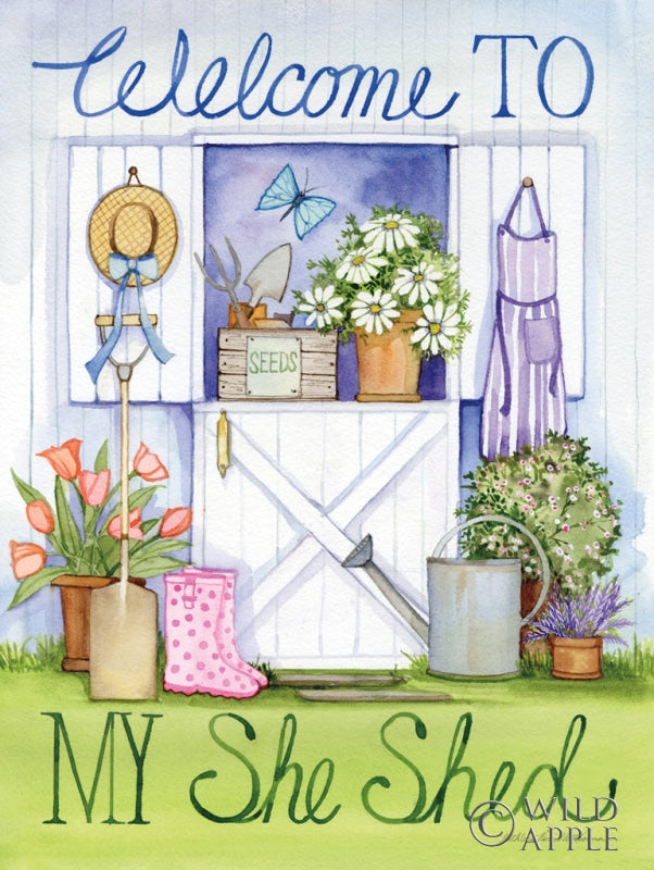 Reproduction of My She Shed by Kathleen Parr McKenna - Wall Decor Art