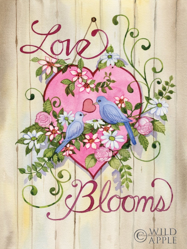 Reproduction of Love Blooms by Kathleen Parr McKenna - Wall Decor Art