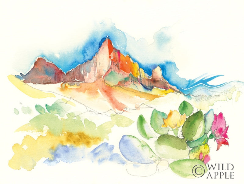 Reproduction of Desert Mountains by Kristy Rice - Wall Decor Art