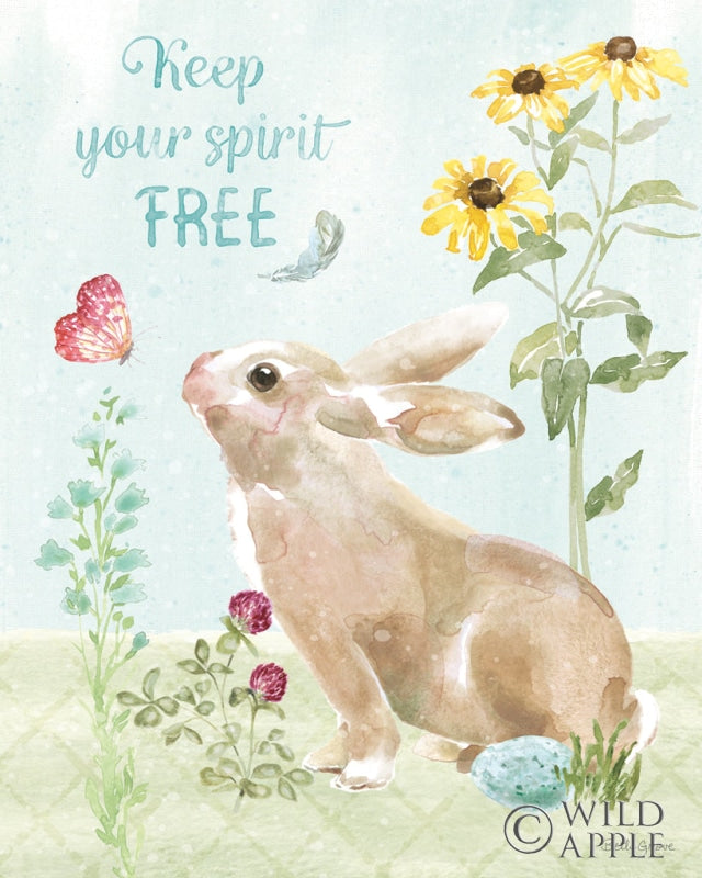 Reproduction of Sweet Bunnies V by Beth Grove - Wall Decor Art