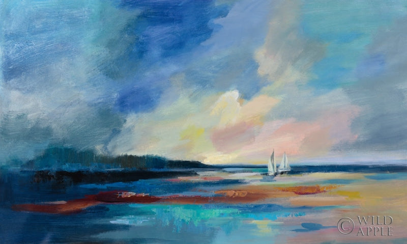 Reproduction of Ultramarine Sea and Sky by Silvia Vassileva - Wall Decor Art