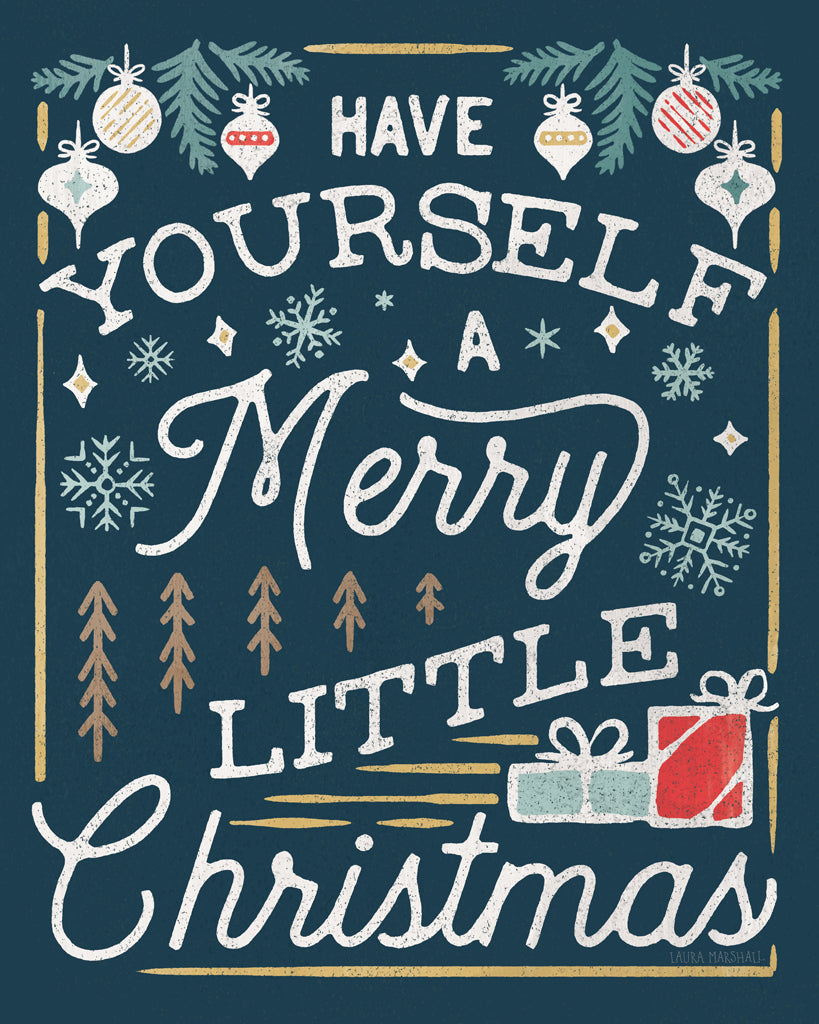 Reproduction of Christmas Adventures IV Dark by Laura Marshall - Wall Decor Art