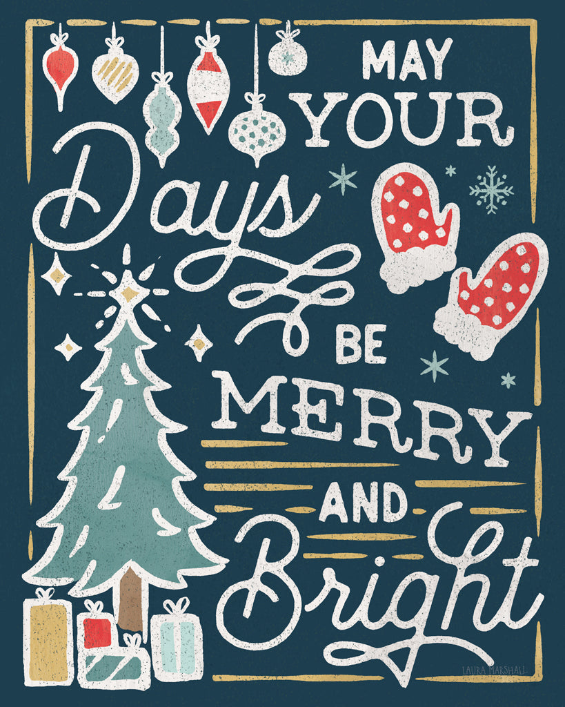 Reproduction of Christmas Adventures VI Dark by Laura Marshall - Wall Decor Art