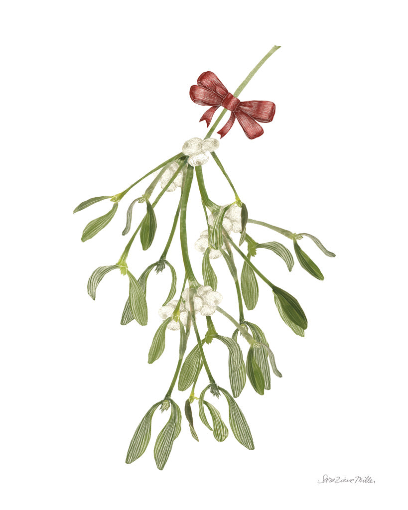 Reproduction of Peace and Joy Mistletoe by Sara Zieve Miller - Wall Decor Art