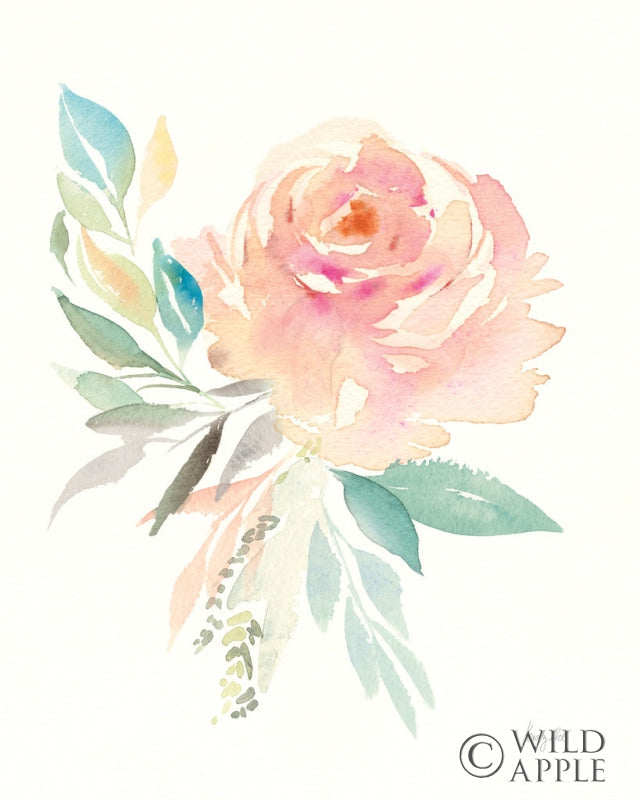 Reproduction of Watercolor Blossom III Crop by Kristy Rice - Wall Decor Art