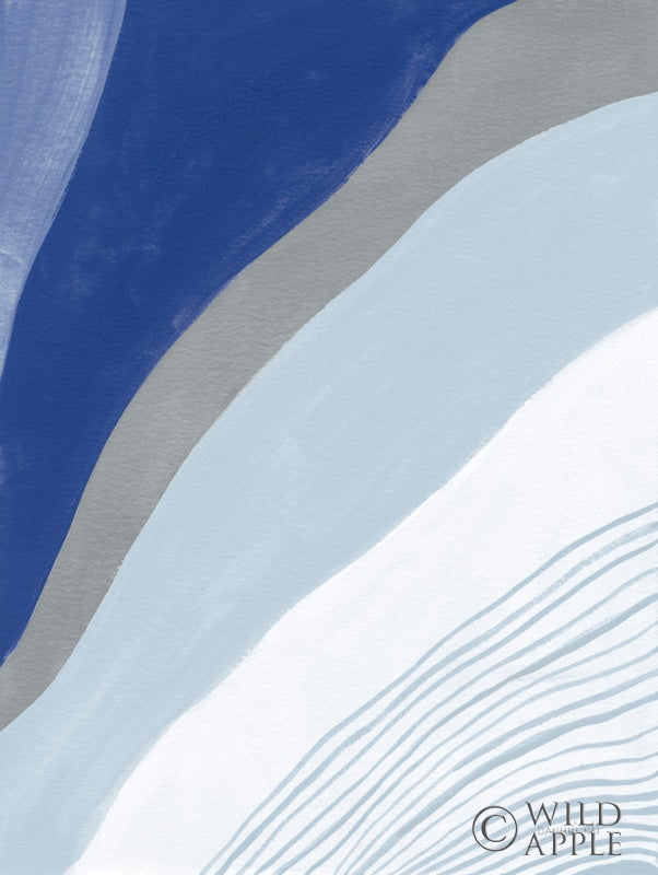 Reproduction of Retro Abstract IV Blue by Danhui Nai - Wall Decor Art