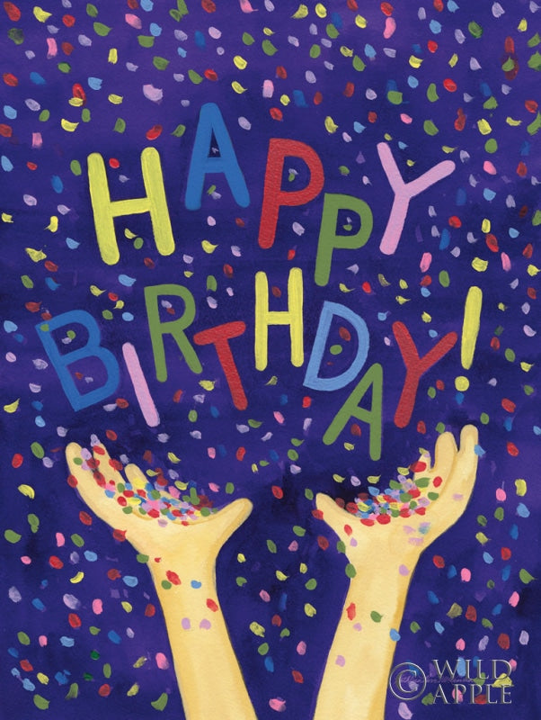 Reproduction of Happy Birthday Hooray by Kathleen Parr McKenna - Wall Decor Art