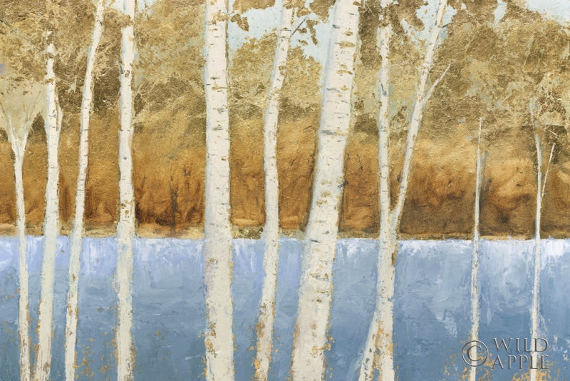 Reproduction of Lakeside Birches by James Wiens - Wall Decor Art