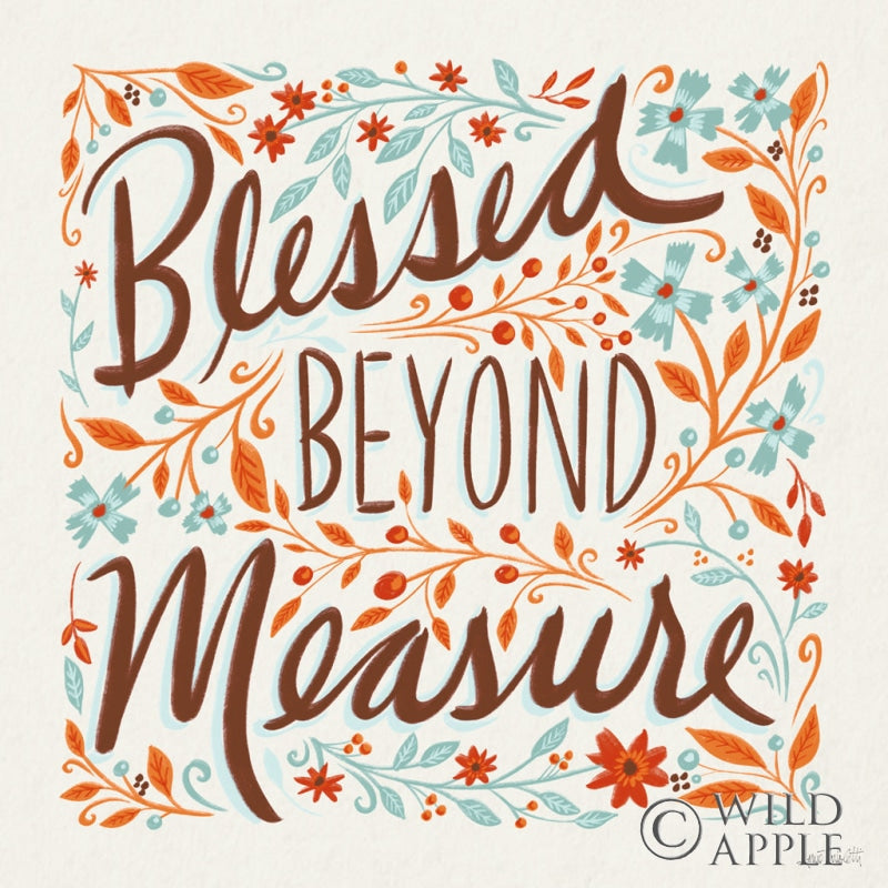 Reproduction of Blessed Beyond Measure I by Anne Tavoletti - Wall Decor Art