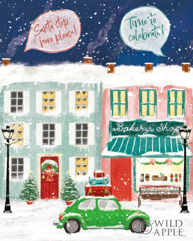 Reproduction of Hometown Holiday II by Veronique Charron - Wall Decor Art