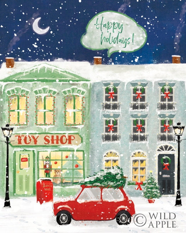 Reproduction of Hometown Holiday III by Veronique Charron - Wall Decor Art