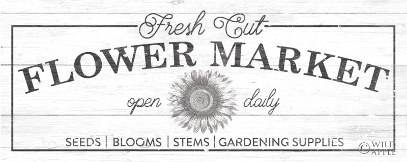 Reproduction of Flower Market I by Wild Apple Portfolio - Wall Decor Art