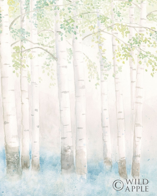 Reproduction of Soft Birches III by James Wiens - Wall Decor Art