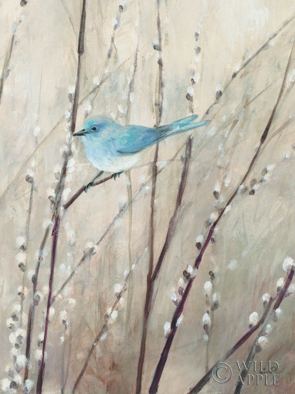 Reproduction of Pretty Birds Neutral V by Julia Purinton - Wall Decor Art