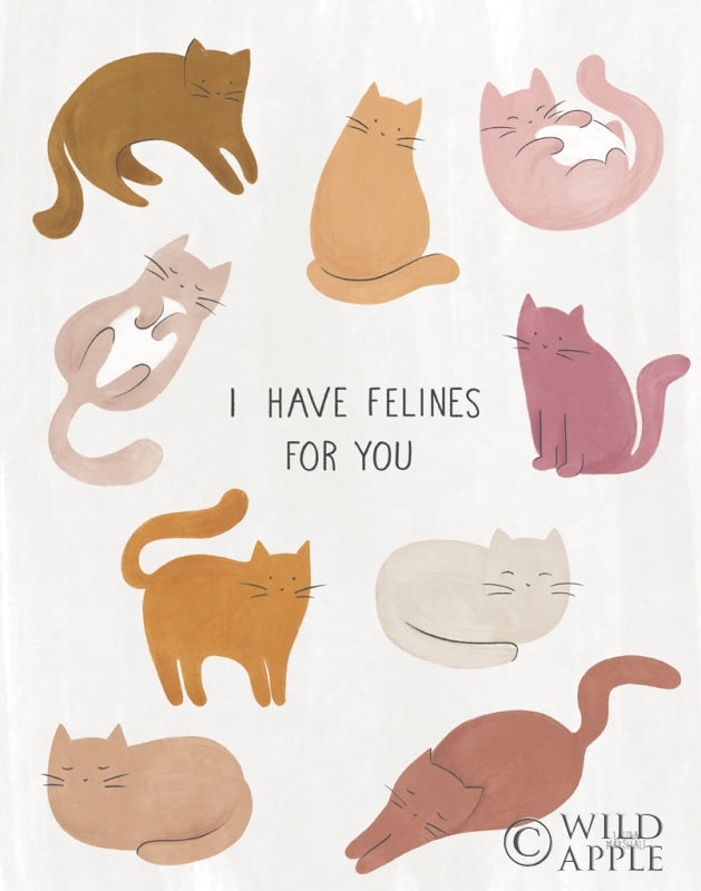 Reproduction of I Have Felines for You by Laura Marshall - Wall Decor Art