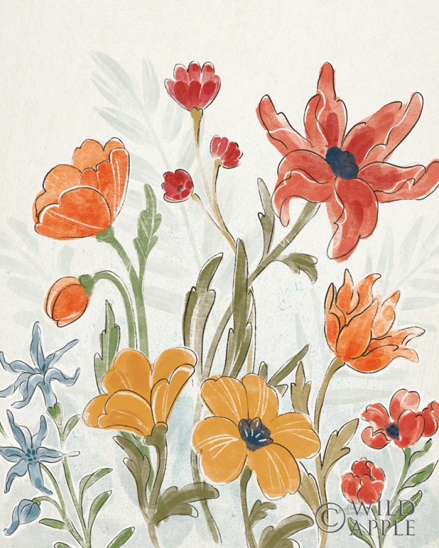 Reproduction of Spiced Petals II No Butterfly Crop by Janelle Penner - Wall Decor Art